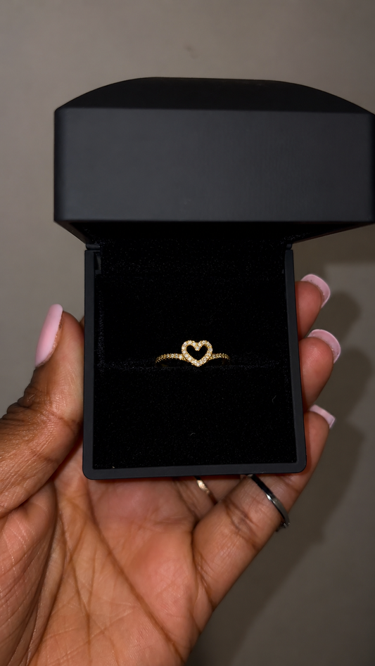 Princess Heart Ring Gold