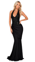 MIDNIGHT SEQUIN MAXI DEESS