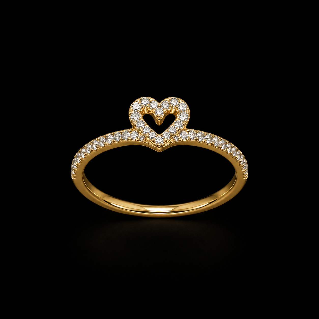 Princess Heart Ring Gold