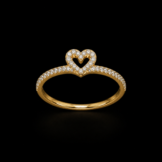Princess Heart Ring Gold
