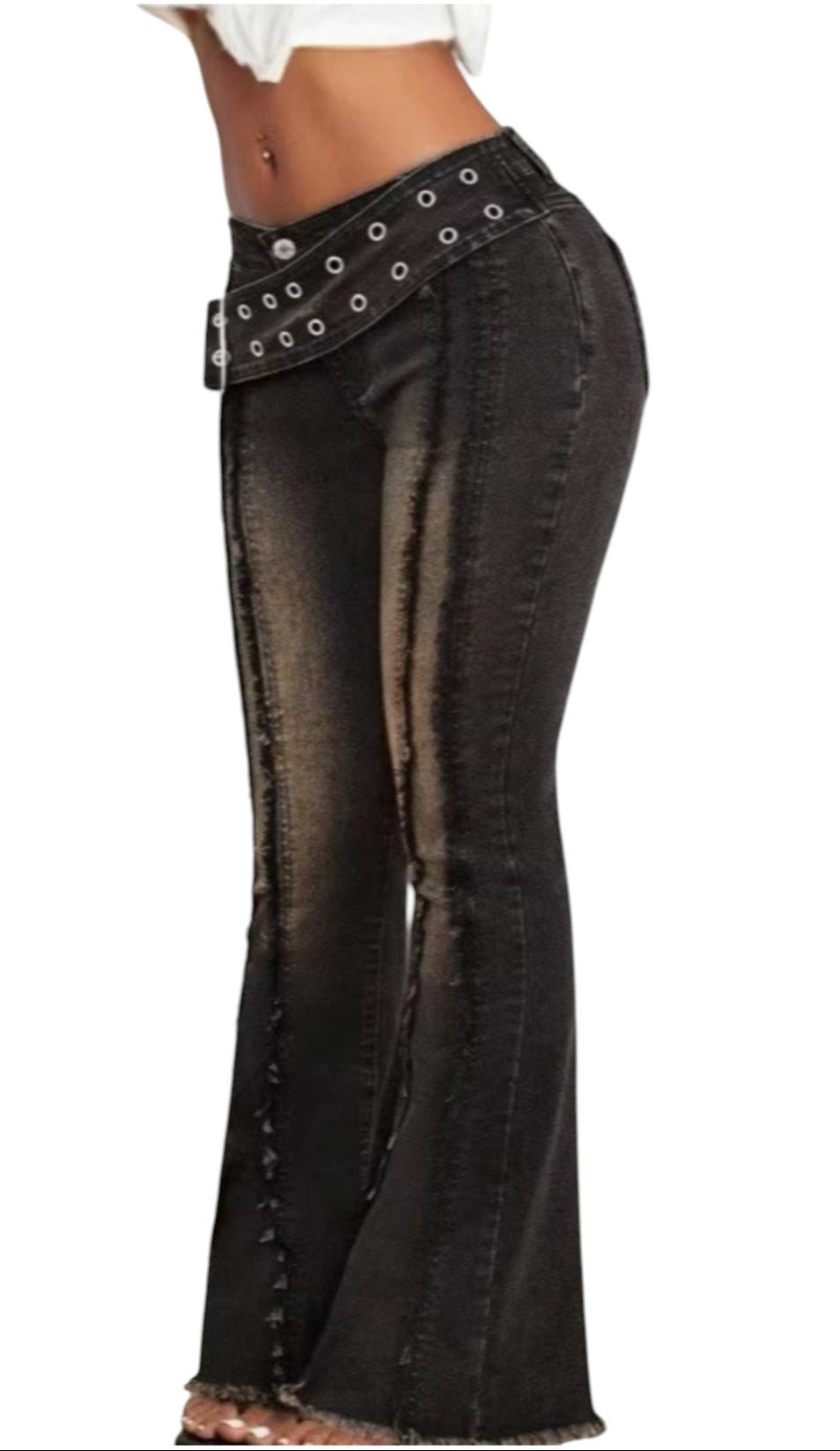 JUDY DENIM FLARE PANTS