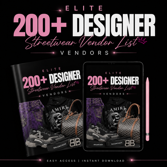 Designer Streetwear Vendor List™