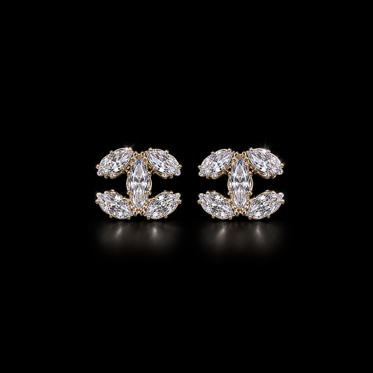 Mini CC Stud Earrings