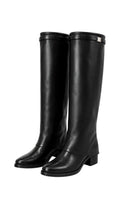 KNEE HIGH BLOCK BOOTS
