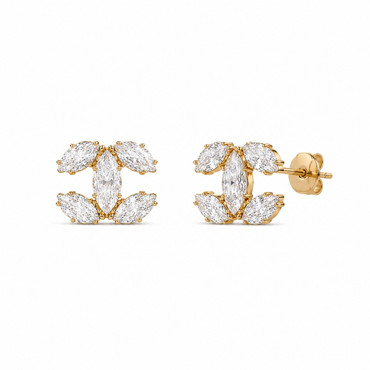 Mini CC Stud Earrings