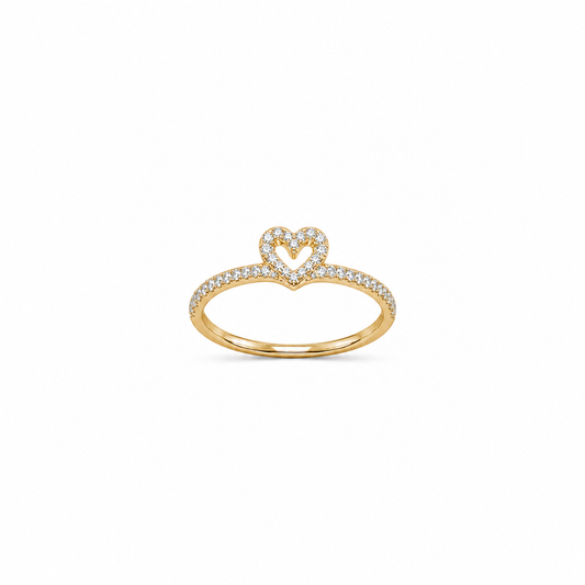 Princess Heart Ring Gold